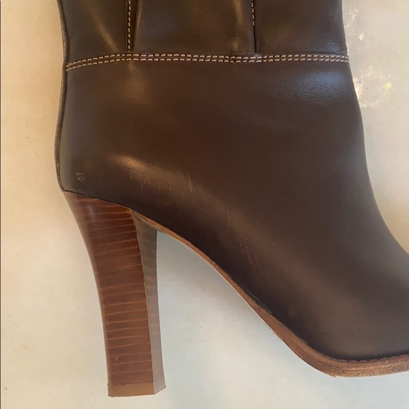 Coach Rory Polished Calf Boot Chocolate Brown 8.5 - Picture 15 of 16